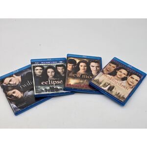 Twilight Blu-Ray DVD's Lot Twilight Series Minus Breaking Dawn Part Two